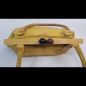 Kate Spade Wood Frame Kiss Closure Shoulder Bag